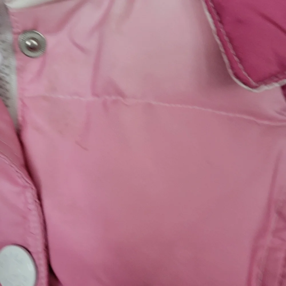 Roper Little Girls Small 6-6X Ombre Pink Vest Quilted Puffer Down Feather Warm